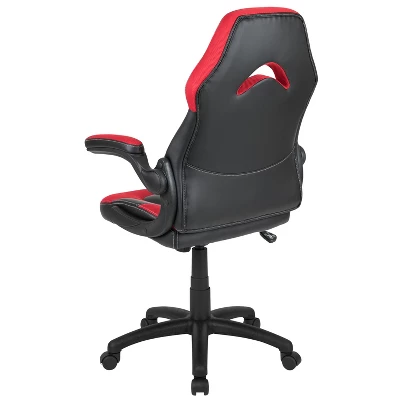BlackArc Alpha Bundle With Gaming Desk And Chair: Black & Red High Back Chair With Arms; Red & Black Desk With Headphone Hook/Cupholder 10 BlackArc Alpha Bundle With Gaming Desk And Chair: Black & Red High Back Chair With Arms; Red & Black Desk With Headphone Hook/Cupholder - Image 10