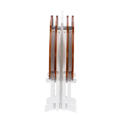 Austin Tray Table Set White/Hazelnut - Powell Company 7 Austin Tray Table Set White/Hazelnut - Powell Company - Image 7