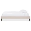 Lancashire Modern And Contemporary Linen Fabric Upholstered Bed Frame With Tapered Legs - Full - Baxton Studio