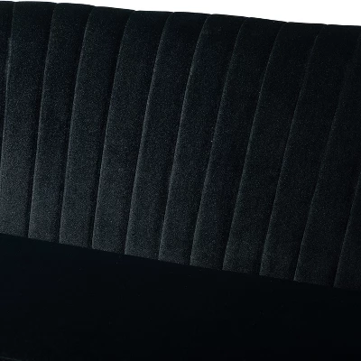 Velvet Nicolas Loveseat Sofa | Karat Home 2 Velvet Nicolas Loveseat Sofa | Karat Home - Image 2