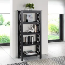 Davis Bookcase - Linon -Living Space Shop GUEST 9e6d78ea ac9f 4d6b adca 10e8172e8b98