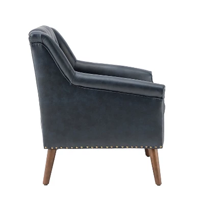 Nycteus Vegan Leather Armchair | ARTFUL LIVING DESIGN 2 Nycteus Vegan Leather Armchair | ARTFUL LIVING DESIGN - Image 2