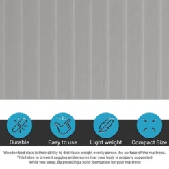 Continental Sleep, 0.75-Inch Standard Mattress Support Wooden Bunkie Board/Slats With Covered 11 Continental Sleep, 0.75-Inch Standard Mattress Support Wooden Bunkie Board/Slats With Covered -Living Space Shop GUEST 9f51a2cc e651 40de 8b76 9edc21400eca