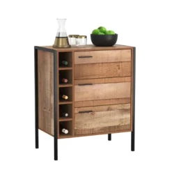 Loft & Luv Montana Bar Cabinet Rustic Wood - Atlantic -Living Space Shop GUEST a05e4b7d 461b 4368 9df8 50b62b3116b5