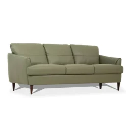 83" Helena Sofa Moss Green Leather - Acme Furniture -Living Space Shop GUEST a121d4ed b696 4fab a28e a4d223fcb6e7