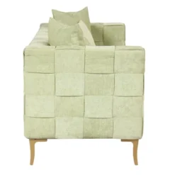 80.5" Modern Upholstered Sofa With Golden Metal Legs And 4 Pillows-ModernLuxe 22 80.5" Modern Upholstered Sofa With Golden Metal Legs And 4 Pillows-ModernLuxe -Living Space Shop GUEST a141f5c7 5cdc 416b 8a57 386f2acbc063