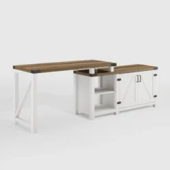 Farmhouse Rustic L Shaped Desk With Storage - Saracina Home -Living Space Shop GUEST a1ba50c2 bf0b 4eb1 a4df 22d162d8137d