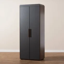 7 Shelf Wardrobe Rikke Two-Tone Wood Storage Cabinet Brown - Baxton Studio 12 7 Shelf Wardrobe Rikke Two-Tone Wood Storage Cabinet Brown - Baxton Studio -Living Space Shop GUEST a1d5995f 3682 432a bd24 be93f11212a6