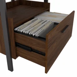 Architect 1 Drawer File Cabinet Modern Walnut - Bush Furniture 9 Architect 1 Drawer File Cabinet Modern Walnut - Bush Furniture -Living Space Shop GUEST a246e768 f099 4c97 a95e b58c29ccb952