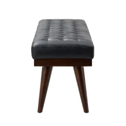 Olga 55.5" Wide Mid-century Modern Genuine Leather Bedroom Bench |ARTFUL LIVING DESIGN 16 Olga 55.5" Wide Mid-century Modern Genuine Leather Bedroom Bench |ARTFUL LIVING DESIGN -Living Space Shop GUEST a246ec4d 2d5e 48d2 b2ab 53688f2ddba8