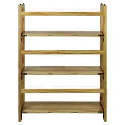 38" Folding 3 Tier Bookshelf Stackable - Flora Home -Living Space Shop GUEST a2ac4058 7c79 4253 a812 1b8f84fab0a6