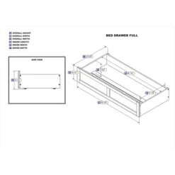 Full Foot Drawer White - AFI -Living Space Shop GUEST a720c954 0b05 438f 8cdf ef4016a95230 1