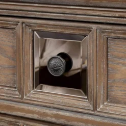 6pc Lellen Bedroom Set Beige/Rustic Natural Tone - HOMES: Inside + Out -Living Space Shop GUEST a7516cdc 85b9 4df3 90f5 163150dd2ed6