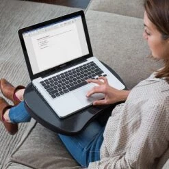 Sofia + Sam Mini Lap Desk Bed Table With Memory Foam And Tablet Slot - Black -Living Space Shop GUEST a86a38f1 d26a 4ab3 bc35 966c1eb90075