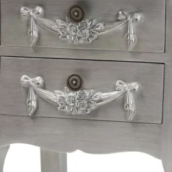 Eliya Brushed Wood 2 Drawer Nightstand Silver - Baxton Studio -Living Space Shop GUEST a8f9b535 483a 48e5 8d6b 291eb69cd333