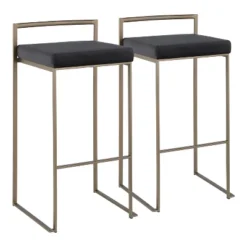 Set Of 2 Fuji Industrial Stackable Barstools - LumiSource -Living Space Shop GUEST aa56ae89 7ca3 4bb6 b1fa 464e8d7c9b26