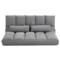 HOMCOM Convertible Floor Sofa Chair, Folding Couch Bed, Guest Chaise Lounge With 2 Pillows, Adjustable Backrest And Headrest 14 HOMCOM Convertible Floor Sofa Chair, Folding Couch Bed, Guest Chaise Lounge With 2 Pillows, Adjustable Backrest And Headrest -Living Space Shop GUEST aab38f0d 752b 4ae4 af23 d5492999cae5