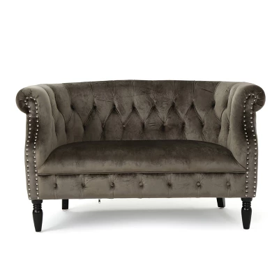 Milani Scroll Arm Loveseat - Christopher Knight Home 8 Milani Scroll Arm Loveseat - Christopher Knight Home - Image 8