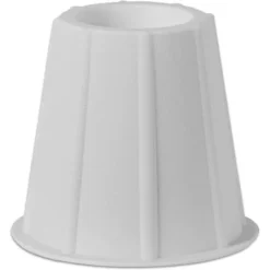 4 Pack Round Bed Risers - Furniture Risers 5 To 6 Inches White - Heavy-Duty Furniture Riser For Table, Couch, Desk, And Chair - HomeItUsa