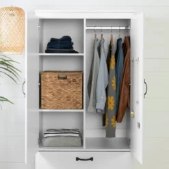 Farnel Wardrobe Armoire Pure White - South Shore -Living Space Shop GUEST af7319e1 c380 4133 acb2 0d9dad9b7716