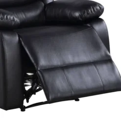 39" Eilbra PU Recliner Sofa Black- Acme Furniture -Living Space Shop GUEST b0831468 d974 4bd8 a962 c9babd741b99