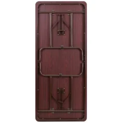 Flash Furniture 6-Foot High Pressure Mahogany Laminate Folding Banquet Table -Living Space Shop GUEST b085ecf6 f126 424b 9604 ed1967c12821