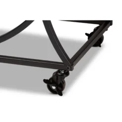 Dania Antique Vintage Industrial Metal And Wood Mobile Wine Bar Cart Black/Walnut - Baxton Studio -Living Space Shop GUEST b0d74159 3eae 43eb 88d0 ad8a60ed470f