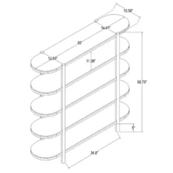 57" Portola Hills 5 Shelf Horizontal Bookcase - Threshold™ Designed With Studio McGee 18 57" Portola Hills 5 Shelf Horizontal Bookcase - Threshold™ Designed With Studio McGee -Living Space Shop GUEST b0ffd2cc a3d5 4cfa 8018 6df7d8fb0ee4