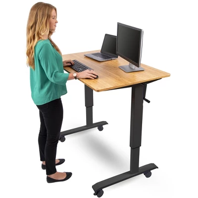 Stand Up Desk Store Crank Adjustable Height Rolling Standing Desk 2 Stand Up Desk Store Crank Adjustable Height Rolling Standing Desk - Image 2