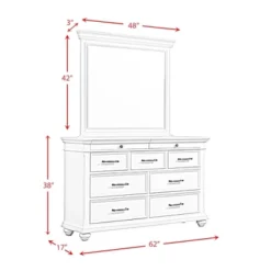 Brooks 9 Drawer Dresser With Mirror Beige - Picket House Furnishings -Living Space Shop GUEST b133bc62 1947 4628 9687 c6dcfeefdea9