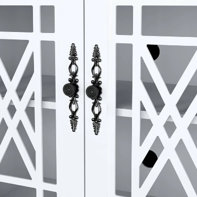 55" Vintage Storage Sideboard Buffet Accent Cabinet - Festivo 5 55" Vintage Storage Sideboard Buffet Accent Cabinet - Festivo - Image 5