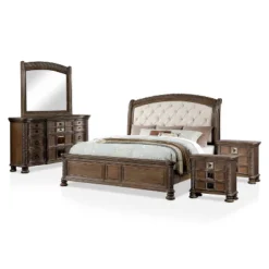 5pc Lellen Bedroom Set Beige/Rustic Natural Tone - HOMES: Inside + Out -Living Space Shop GUEST b2ad9c3e b02f 44bf ae12 78d007aaaa0f