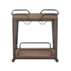 Oregon Industrial Bar Cart Antique - LumiSource -Living Space Shop GUEST b35cd99e f936 4029 b08e be7c4240b2bc