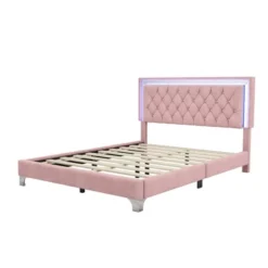3 PCS Bedroom Sets, Queen Size Upholstered Platform Bed With Two Nightstands-ModernLuxe -Living Space Shop GUEST b374329c 9067 4149 99d6 b3d514a7d941