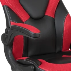BlackArc Alpha Bundle With Gaming Desk And Chair: Black & Red High Back Chair With Arms; Red & Black Desk With Headphone Hook/Cupholder 18 BlackArc Alpha Bundle With Gaming Desk And Chair: Black & Red High Back Chair With Arms; Red & Black Desk With Headphone Hook/Cupholder -Living Space Shop GUEST b470aab9 4eb5 4fc8 80ab 57b868ae01bb 1