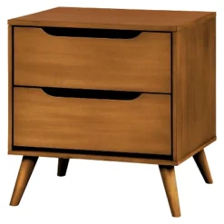 Dawna Mid-Century Modern Nightstand - Furniture Of America -Living Space Shop GUEST b4a441f4 f52d 478e 8264 d8ee31eed363