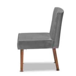 Alvis Velvet Upholstered And Wood Dining Chair - Baxton Studio 13 Alvis Velvet Upholstered And Wood Dining Chair - Baxton Studio -Living Space Shop GUEST b4d0476c 932c 4c69 8636 69cb8c5f0676