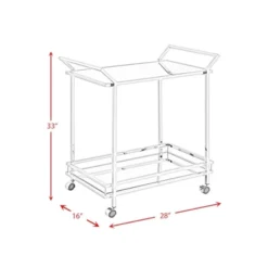 Palermo Bar Cart Chrome - Picket House Furnishings 13 Palermo Bar Cart Chrome - Picket House Furnishings -Living Space Shop GUEST b6187aa8 fff7 4b3c 9af0 0bf9ab508980