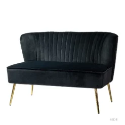 Velvet Nicolas Loveseat Sofa | Karat Home 29 Velvet Nicolas Loveseat Sofa | Karat Home -Living Space Shop GUEST b62218a9 5e28 4215 8b37 5e50cb00cd7e