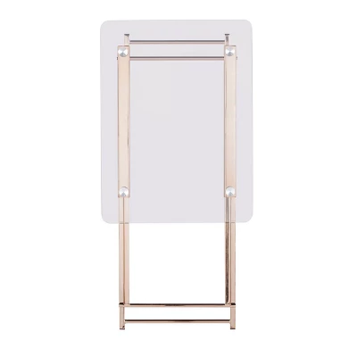 Milton Folding Tray Table Champagne - Aiden Lane 8 Milton Folding Tray Table Champagne - Aiden Lane - Image 8