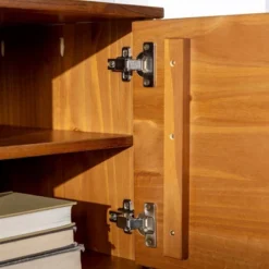 Solid Wood Mid-Century Modern TV Stand For TVs Up To 65" - Saracina Home 22 Solid Wood Mid-Century Modern TV Stand For TVs Up To 65" - Saracina Home -Living Space Shop GUEST b6988a47 d2a1 42d2 b729 fbdccceb19f2