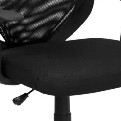 Emma And Oliver Mid-Back Black Mesh Tapered Back Swivel Task Office Chair With T-Arms 13 Emma And Oliver Mid-Back Black Mesh Tapered Back Swivel Task Office Chair With T-Arms -Living Space Shop GUEST b6bb5753 a754 4990 8547 2ae5618b19ee