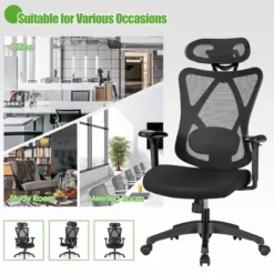 Costway Ergonomic High Back Mesh Office Chair W/ Adjustable Lumbar Support 16 Costway Ergonomic High Back Mesh Office Chair W/ Adjustable Lumbar Support -Living Space Shop GUEST b80df639 fba3 4086 8070 f6db7e6cd5c3