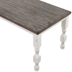 78" Cambrien Rustic Two-Tone Counter Height Dining Table Antique White/Gray - HOMES: Inside + Out -Living Space Shop GUEST b873ea93 b3d5 42b7 bb67 401ebeb0b568
