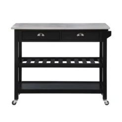 American Heritage 3 Tier Stainless Steel Kitchen Cart With Drawers - Breighton Home -Living Space Shop GUEST b8c6d07e e74f 42e3 ac4a 58380fbe1c0f