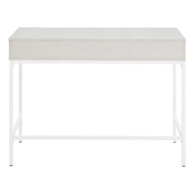 40" Contempo Desk With Drawer And Shelf White Oak - OSP Home Furnishings 3 40" Contempo Desk With Drawer And Shelf White Oak - OSP Home Furnishings - Image 3