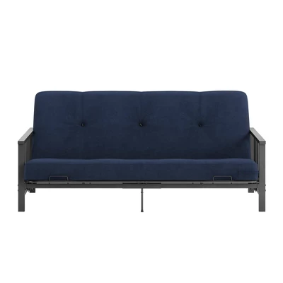 Full Anders Metal Arm Futon With 6" Microfiber Mattress - Room & Joy 15 Full Anders Metal Arm Futon With 6" Microfiber Mattress - Room & Joy - Image 15
