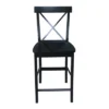 24" Martha X Back Counter Height Barstool - International Concepts
