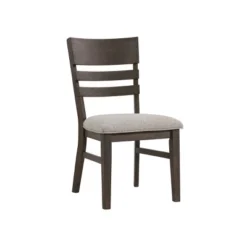 Set Of 2 Hearst Panel Back Upholstered Side Chairs Reclaimed Chevron - Intercon