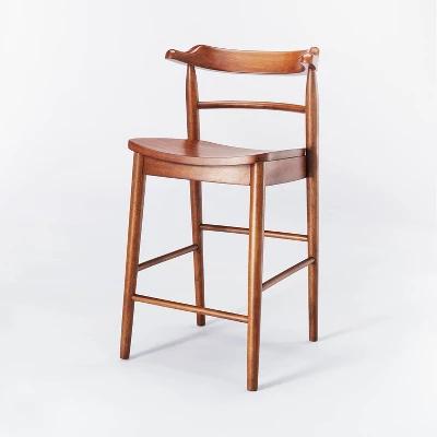 Kaysville Curved Back Wood Counter Height Barstool - Threshold™ Designed With Studio McGee 9 Kaysville Curved Back Wood Counter Height Barstool - Threshold™ Designed With Studio McGee - Image 9